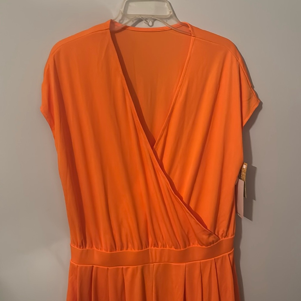Halara orange maxi dress. Size XL